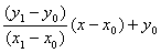 Formula for y