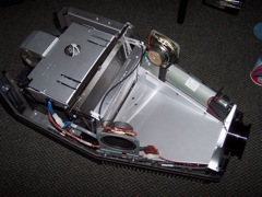 Projector with cover removed