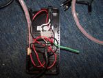 Inside rewired adapter box