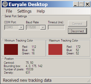 Screenshot of Euryale Desktop