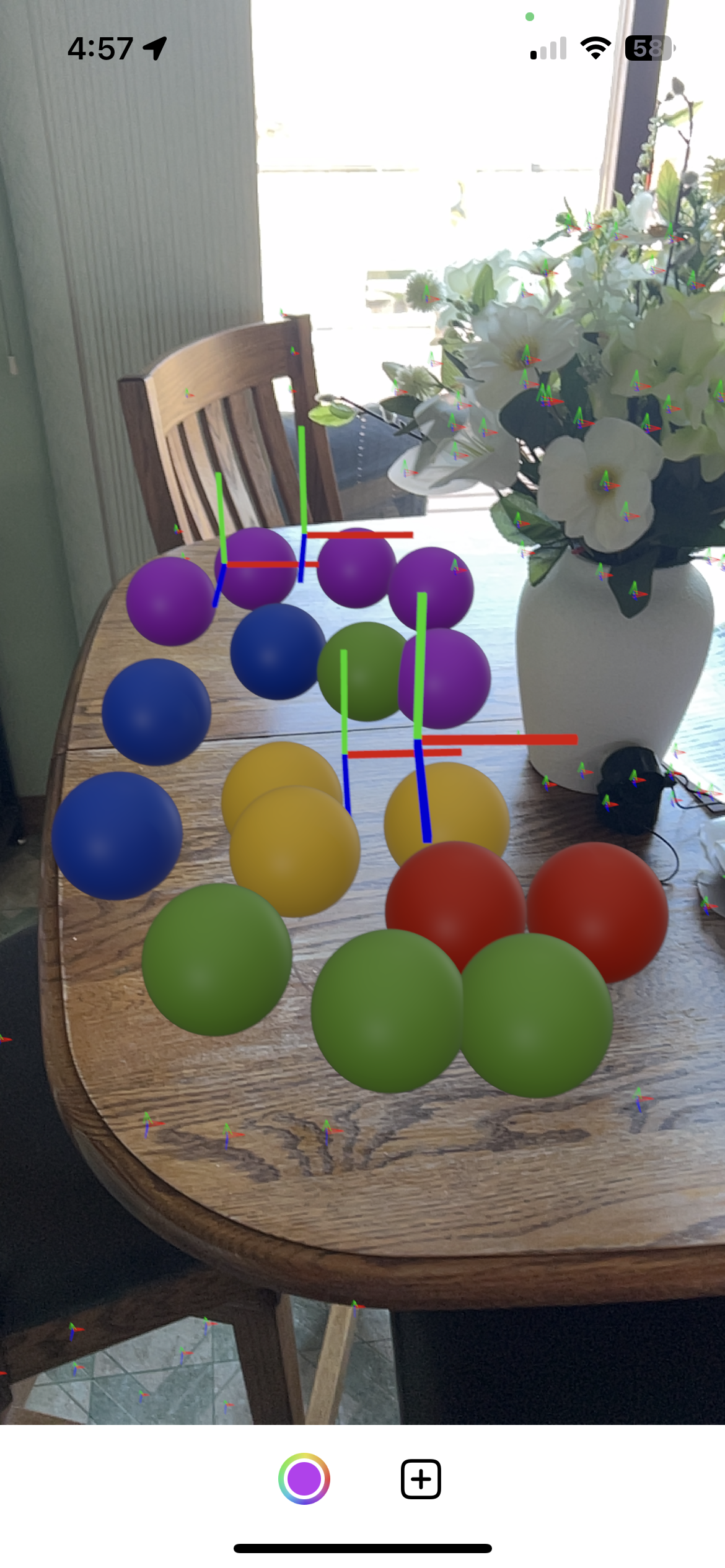 An image showing several rendered spheres with differing colors
